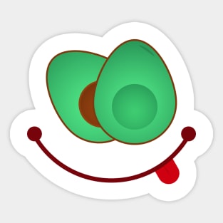 Yummy Avocado, Cute avocado, national avocado day Sticker